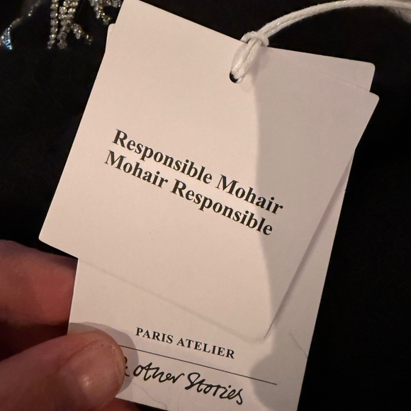 Diamanté Cropped Fringe Jumper from & Other Stories - Picture 2 of 8